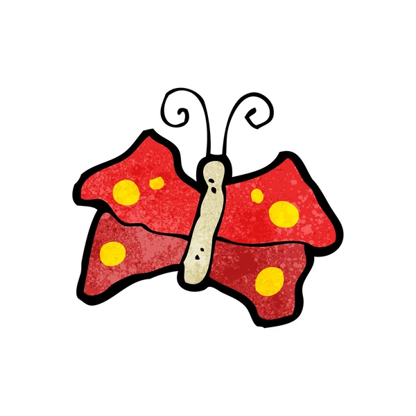 赤い蝶 — ストックベクタ