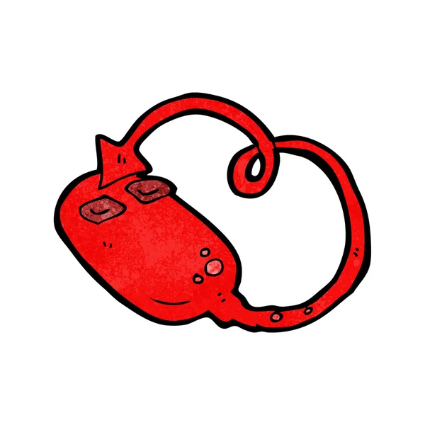 Devilish mouse cartoon — Stock Vector