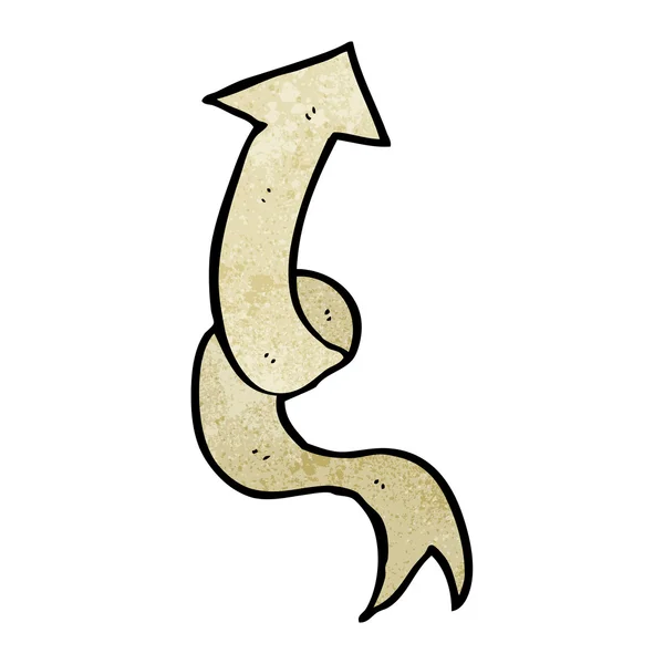 Знак зі стрічкою зі складеною стрічкою — стоковий вектор