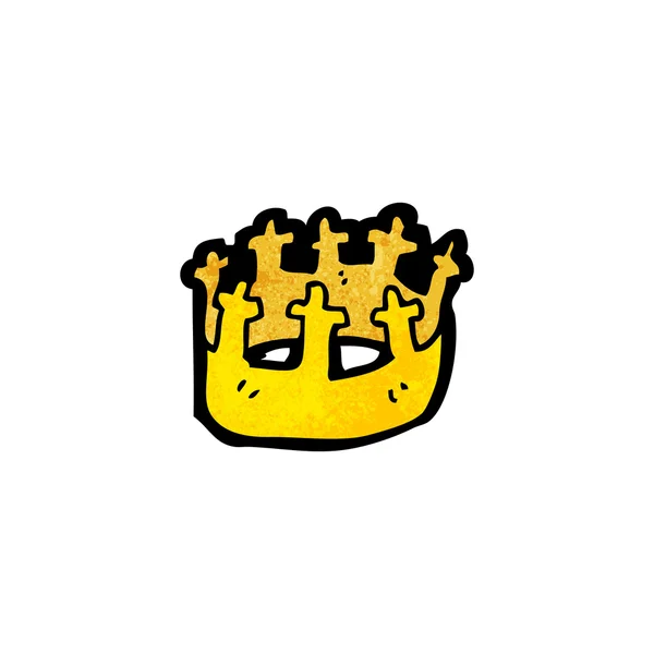 Desenhos animados Crown — Vetor de Stock