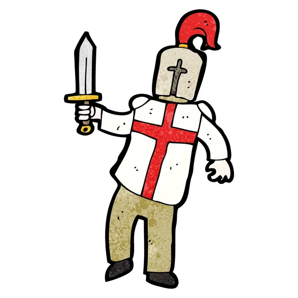 Cartoon Engels ridder — Stockvector
