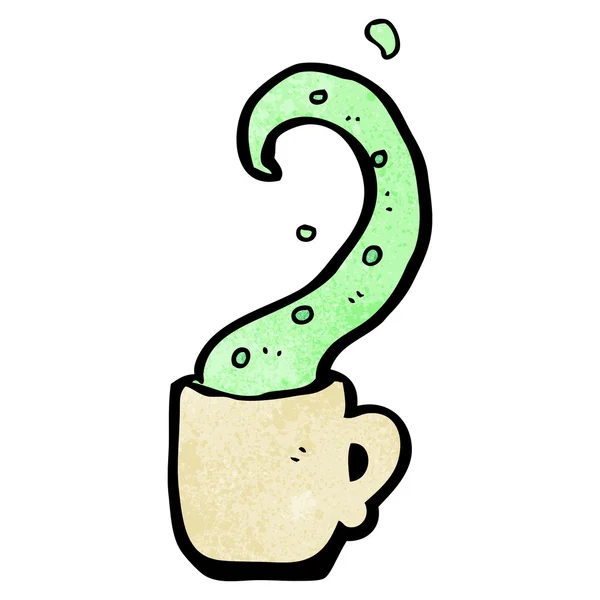 Coffee cup tentacle — Stock Vector