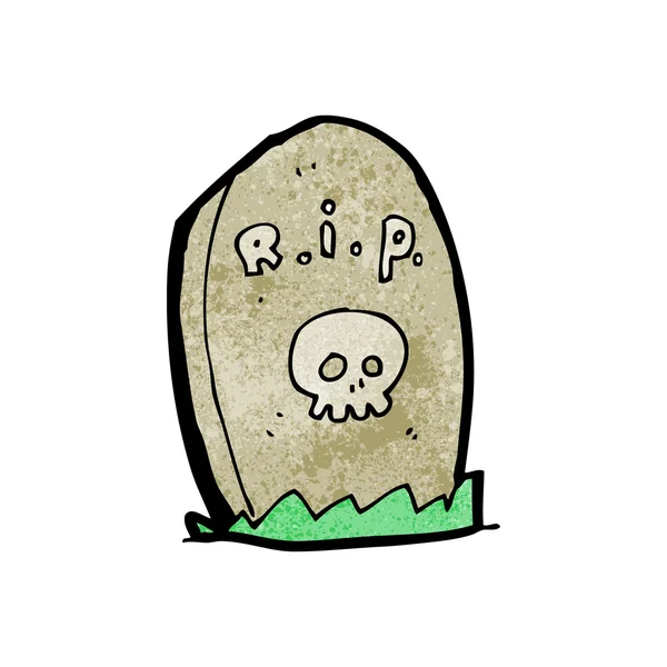 Caricature de pierre tombale — Image vectorielle