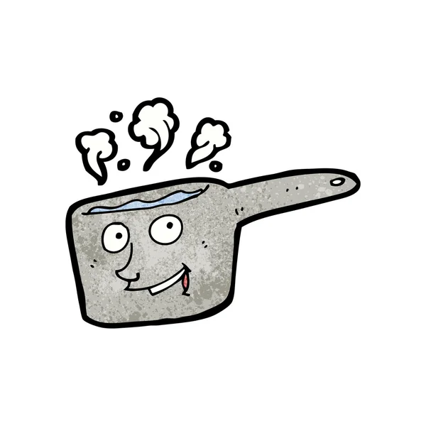 Cartoon pan con faccia (versione raster ) — Vettoriale Stock