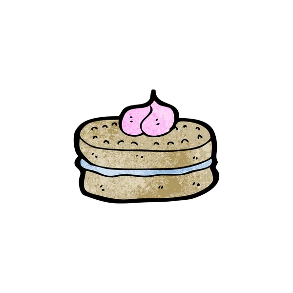 Cartoon mini cake (raster version) — Stock Vector