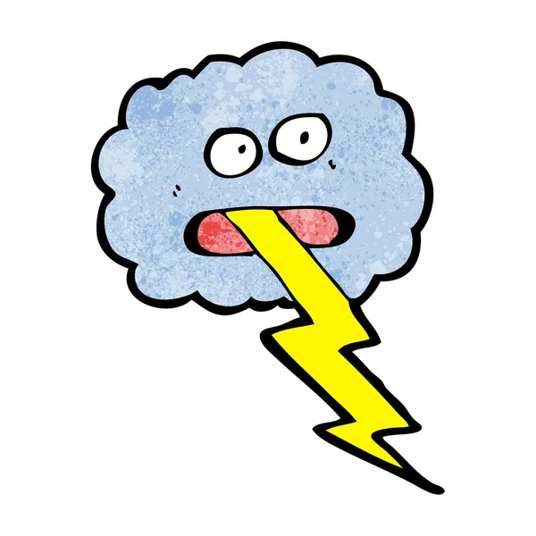 Storm cloud cartoon — Stock Vector