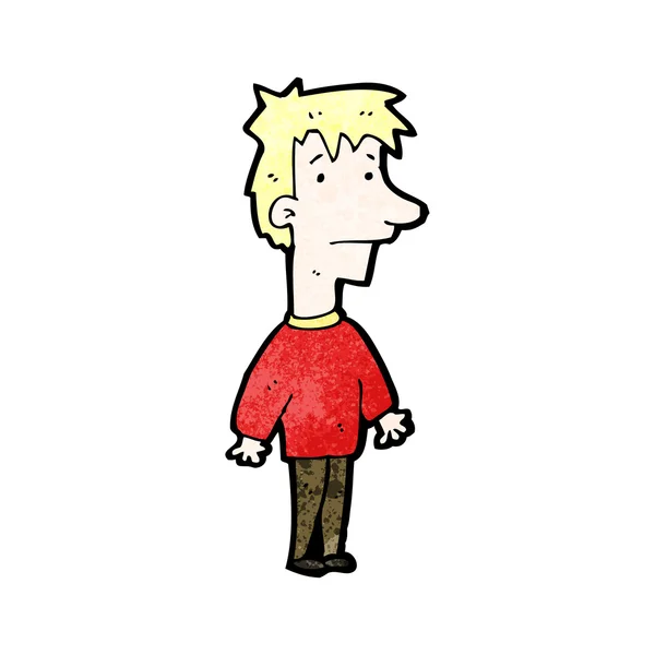 Cartoon blond man — Stock vektor