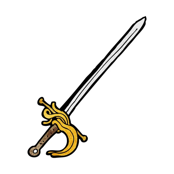 Dibujos animados de una espada — Vector de stock