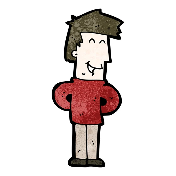 Hombre de dibujos animados pensando — Vector de stock