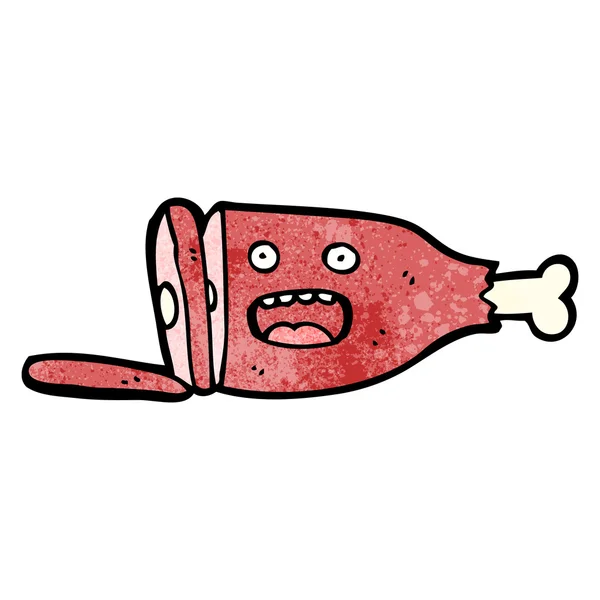 Cartoon caractère de la viande — Image vectorielle
