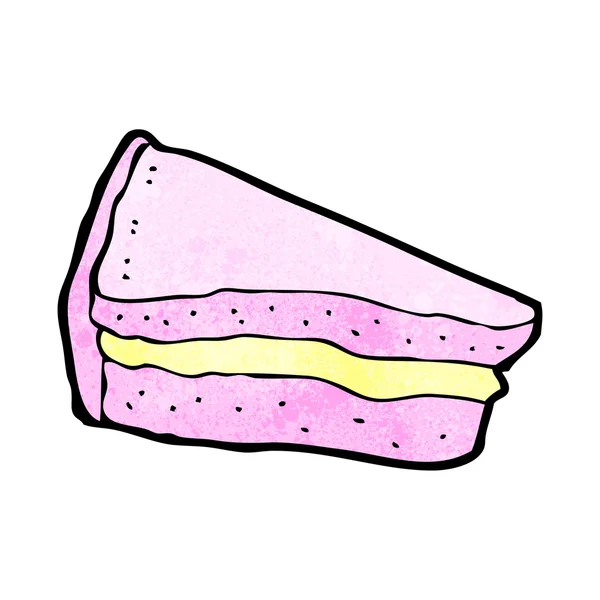 Fetta di torta del fumetto — Vettoriale Stock