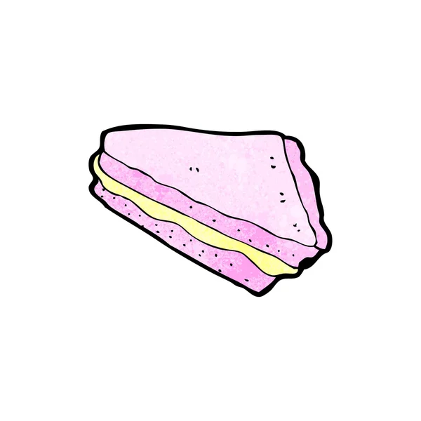 Rosafarbenes Stück Kuchen — Stockvektor