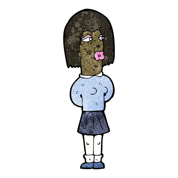 Cartoon lelijke vrouw — Stockvector