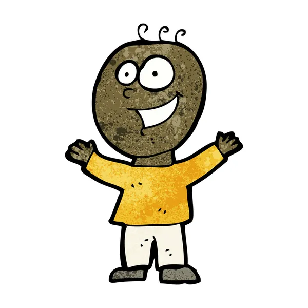 Uomo felice cartone animato — Vettoriale Stock