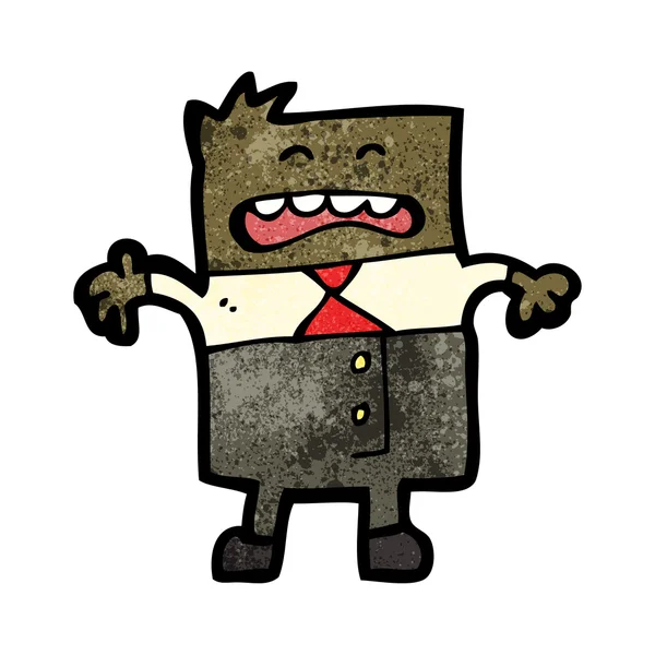 Caricature homme d'affaires stressé — Image vectorielle