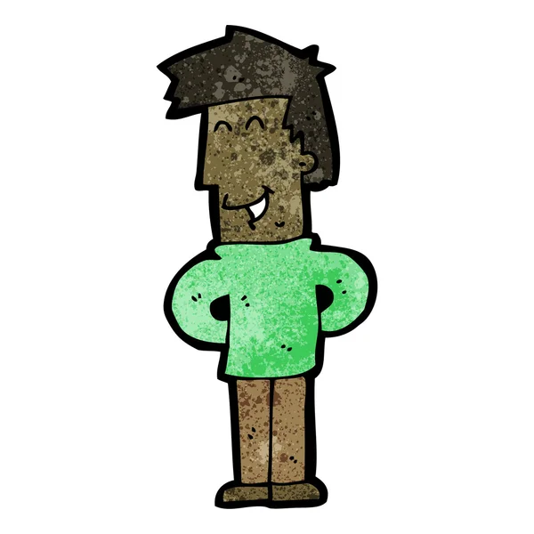 Gelukkige man cartoon — Stockvector