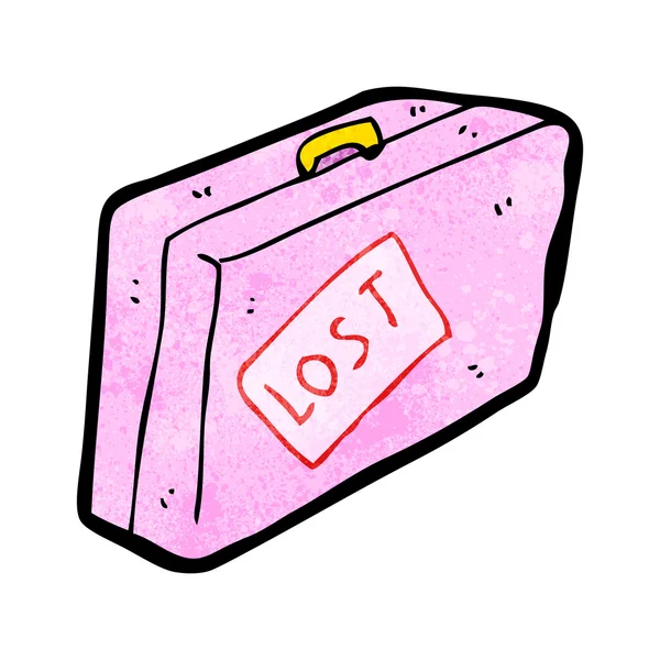 Lost luggage cartoon — Stock Vector