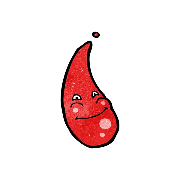 Blod droppa seriefigur — Stock vektor