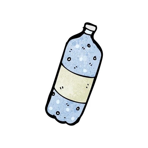 Karikatur sprudelnde Wasserflasche — Stockvektor