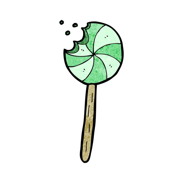 Gebeten lolly cartoon — Stockvector