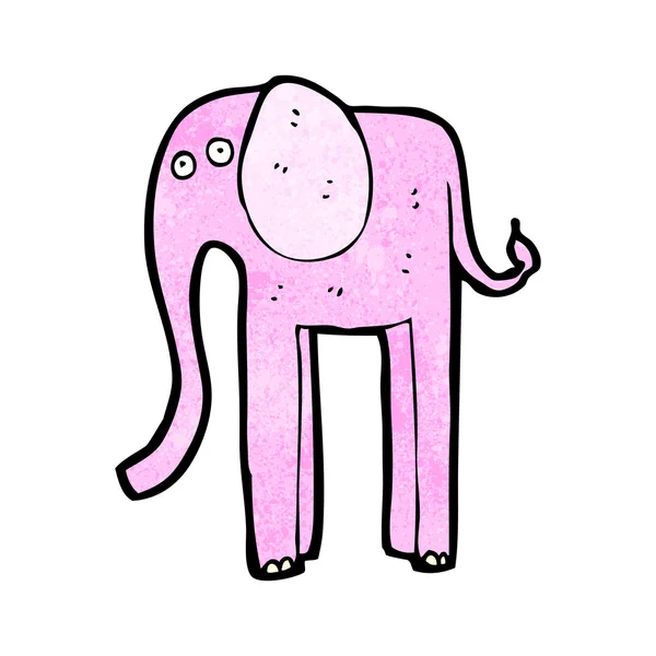 Dessin animé grand éléphant — Image vectorielle