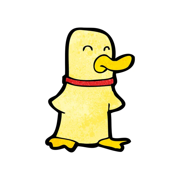 Dibujos animados pato amarillo — Archivo Imágenes Vectoriales