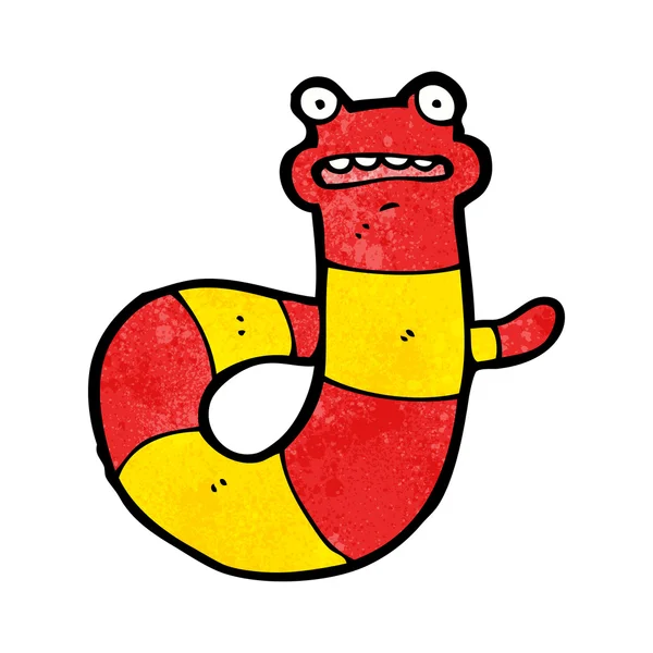 Serpiente de dibujos animados divertido — Vector de stock