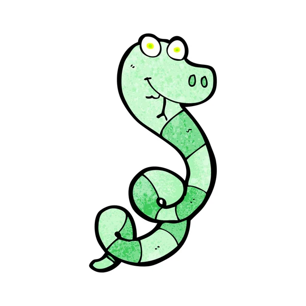 Cartoon funny snake — Stock Vector