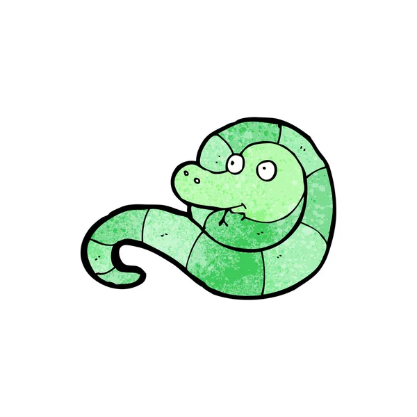 Cartone animato serpente divertente — Vettoriale Stock
