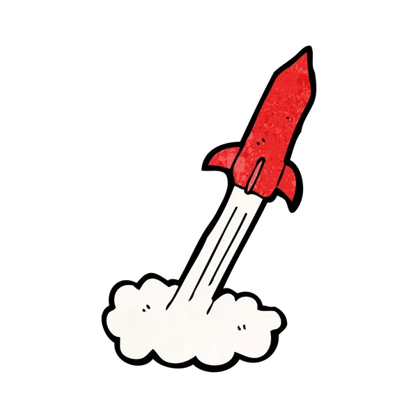 Missile de bande dessinée — Image vectorielle