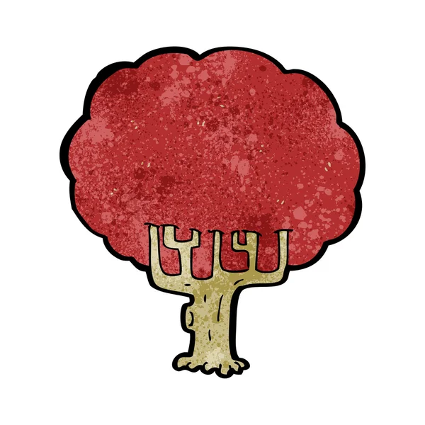 Árbol de otoño de dibujos animados — Archivo Imágenes Vectoriales