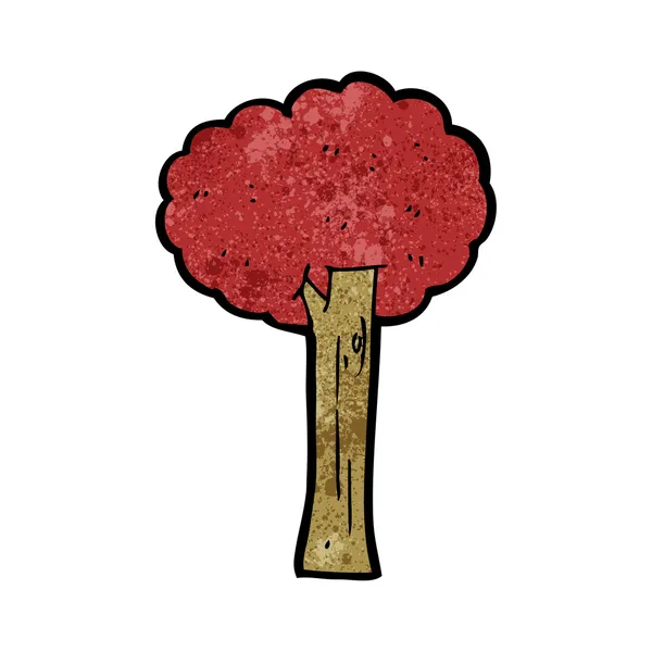 Árbol de otoño de dibujos animados — Archivo Imágenes Vectoriales