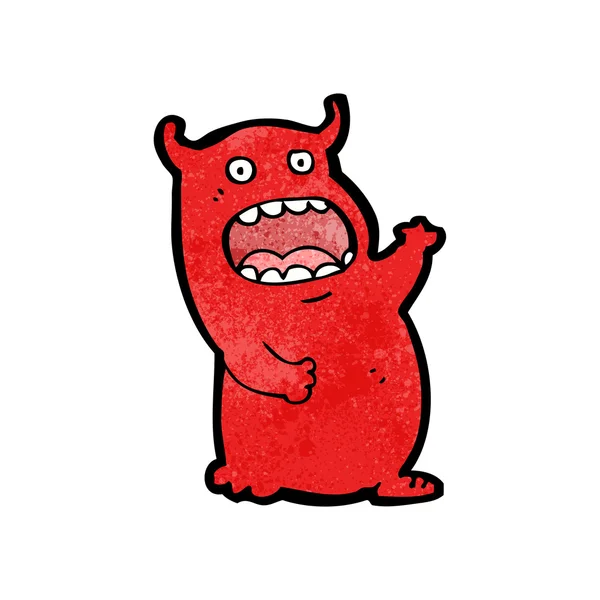 Dibujos animados travieso pequeño diablo — Vector de stock