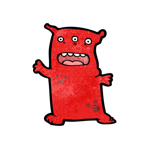 Zlomyslný malý ďábel kreslený — Stockový vektor
