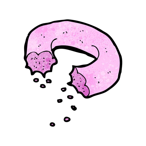 Cartoon pink doughnut — Stock Vector