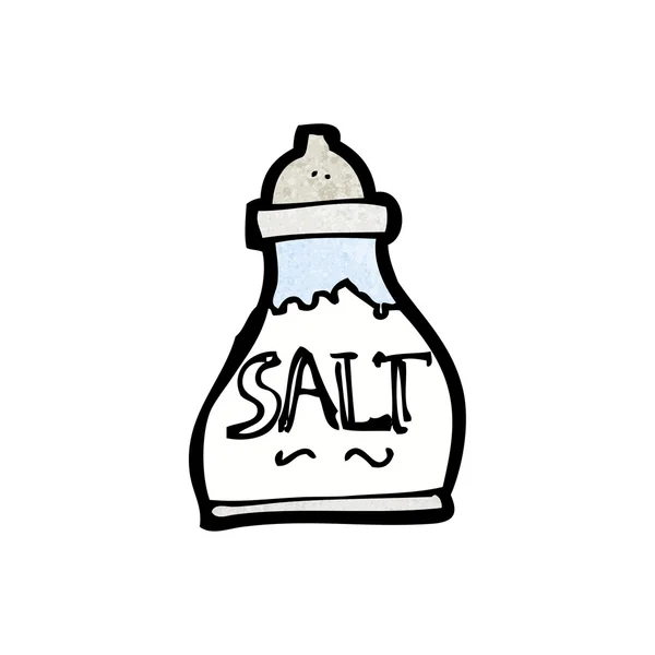 塩シェーカー漫画 — ストックベクタ