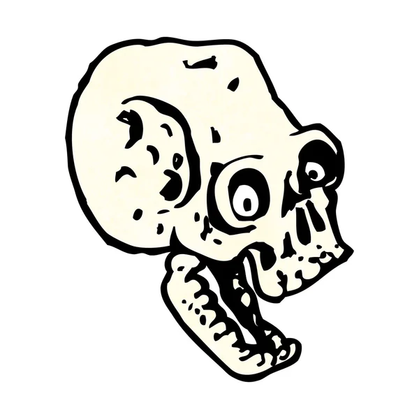 Cartoon schedel — Stockvector