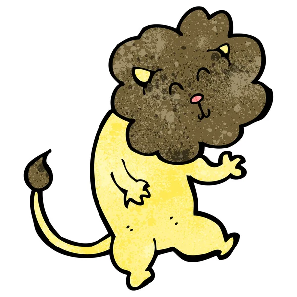 Dessin animé du lion — Image vectorielle