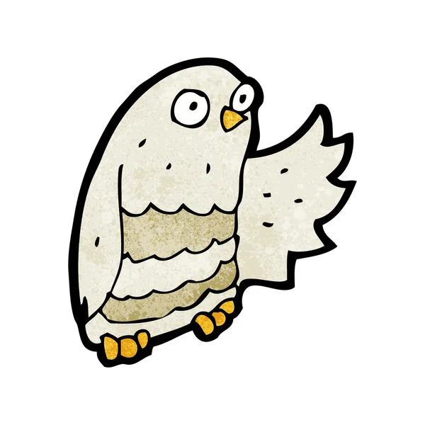 Mignon hibou dessin animé — Image vectorielle