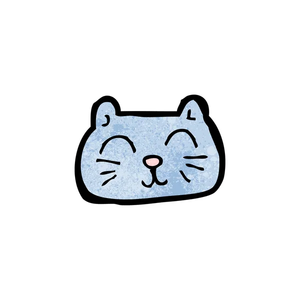 Cara de gato desenhos animados — Vetor de Stock