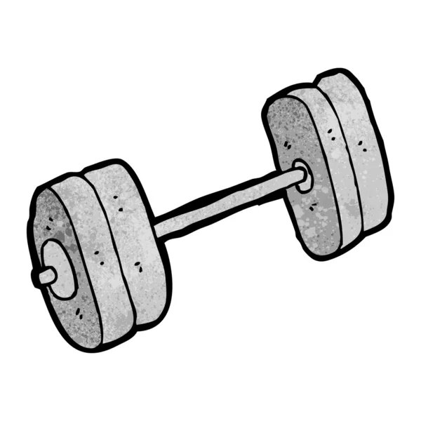 Cartoon barbell — Stockvector