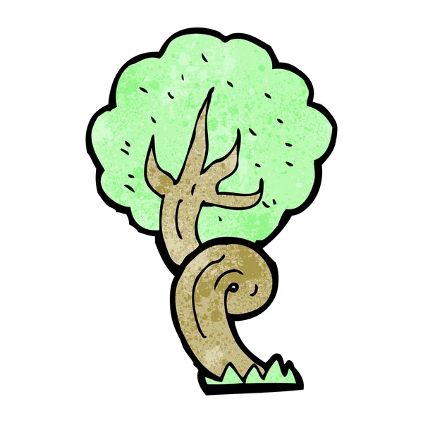 Drzewo kreskówka zielony — Wektor stockowy