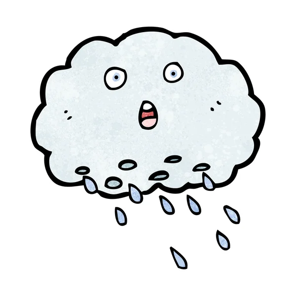 Karikatür komik raincloud — Stok Vektör