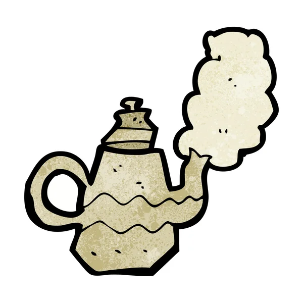 Damping av kaffekjel til karikaturer – stockvektor