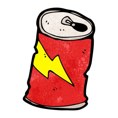 Çizgi film eski içki kutusu.