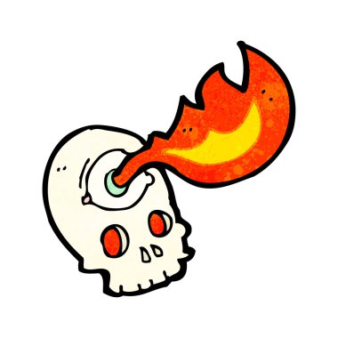 Çizgi film hortlağı cadılar bayramı kafatası