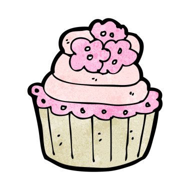 karikatür cupcake