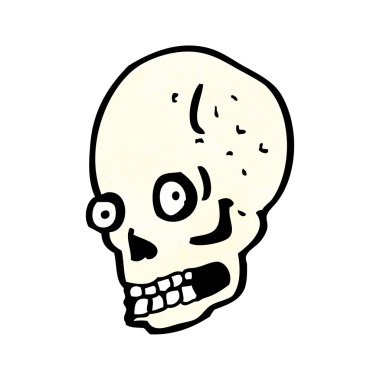 Spooky kafatası karikatür