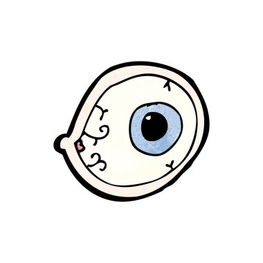 Spooky göz küresi karikatür