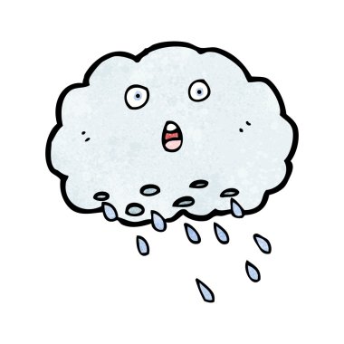 karikatür yağmur bulutu